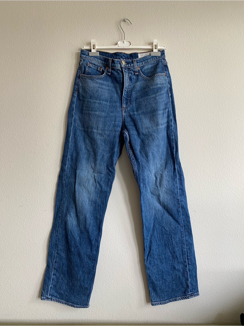 rag & bone Ruth Super High Rise Straight-Leg Jeans